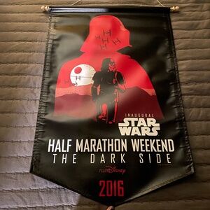 runDisney Star Wars Half Marathon Weekend The Dark Side Hanging Banner